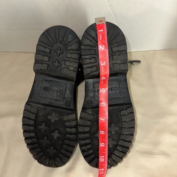 Calvin Klein Black Leather Ankle Boots - Picture 10 of 10